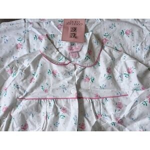Vintage Carriage Court Flannel night gown Sears‎ Size 12-14 NWT